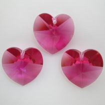 Pendentif Coeur 6202-10,3x10mm Fuchsia x1 Swarovski