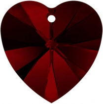 Pendentif Coeur 6202-10,3x10mm Garnet AB x1 Swarovski