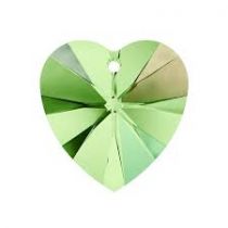 Pendentif Coeur 6202-10,3x10mm Peridot Shimmer x1 Swarovski