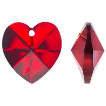 Pendentif Coeur 6202-10,3x10mm Siam x1 Swarovski