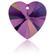 Pendentif Coeur 6202-40mm Violet x1 Swarovski