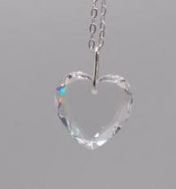 Pendentif Coeur 6225 28mm Crystal ABx1 Swarovski