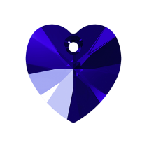 Pendentif Coeur 6228-10,3x10mm Majestic Blue x1 Swarovski