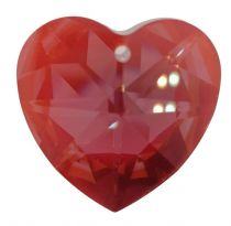 Pendentif Coeur Heart 6202 Red Magma 28mm x1 Swarovski