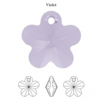 Pendentif Fleur 6744-12mm  Violet x1 Cristal Swarovski