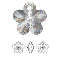 Pendentif Fleur 6744-12mm Crystal AB x1 Cristal Swarovski