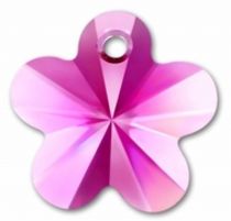 Pendentif Fleur 6744-12mm Fuchsia x1 Cristal Swarovski