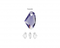 Pendentif Galactic Vertical 6656-19mm Tanzanite x1 Cristal Swarovsky