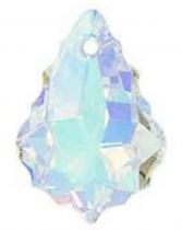 Pendentif Goutte Baroque 6090-16x11mm- Crystal AB cristal Swarovski x 1