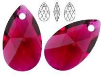 Pendentif larme 6106-16mm Ruby x1