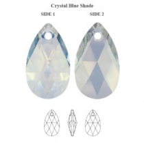 Pendentif larme 6106-28mm Crystal Blue Shade x1