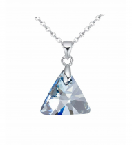 Pendentif Triangle 6628-12mm Aquamarine x1 Cristal Swarovski