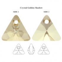 Pendentif Triangle 6628-12mm crystal golden shadow x1 Cristal Swarovski