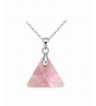 Pendentif Triangle 6628-12mm Light Rose  x1 Cristal Swarovski