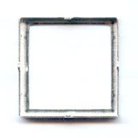 Serti Cabochon 14x14 mm Carré argent x1