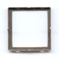 Serti Cabochon 20x20 mm Carré bronze x1