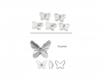 Strass papillon 2854- Crystal- 12mm x1 - Cristal Swarovski