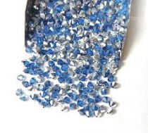 Toupie 5328 Capri Blue Comet Argent Light 4mm x50 Cristal Swarovski